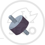 Silentblok typ A40/20 M8x23 NR85