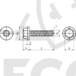 Šroub M4x8 DIN 7500D BN 3326