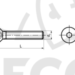 Šroub M5x25 DIN7991 10.9 ZINK