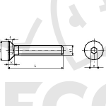 Šroub M10x35 DIN 7991 ZINK