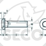 Šroub M8x20 ISO 7380 10.9 ZINK