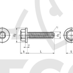 Šroub M8x25 DIN 7500D BN 3326