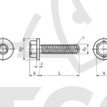 Šroub M6x10 DIN 7500D BN 3326