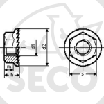 Matice M 5 DIN 6923 8 ZINK ozubená