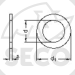 Podložka 16x22x1 DIN 988 L 07