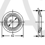 Podložka 10 RIPP LOCK BN13291