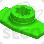 Příruba s osazením zodolněná