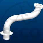 Trubka výfuku levá UJ KAW. "53"