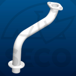 Trubka výfuku levá UJ KAW. 4x4 "55"