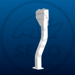 Stojna ROPS levá stříbrná