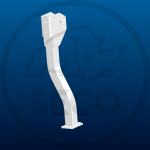 Stojna ROPS pravá stříbrná